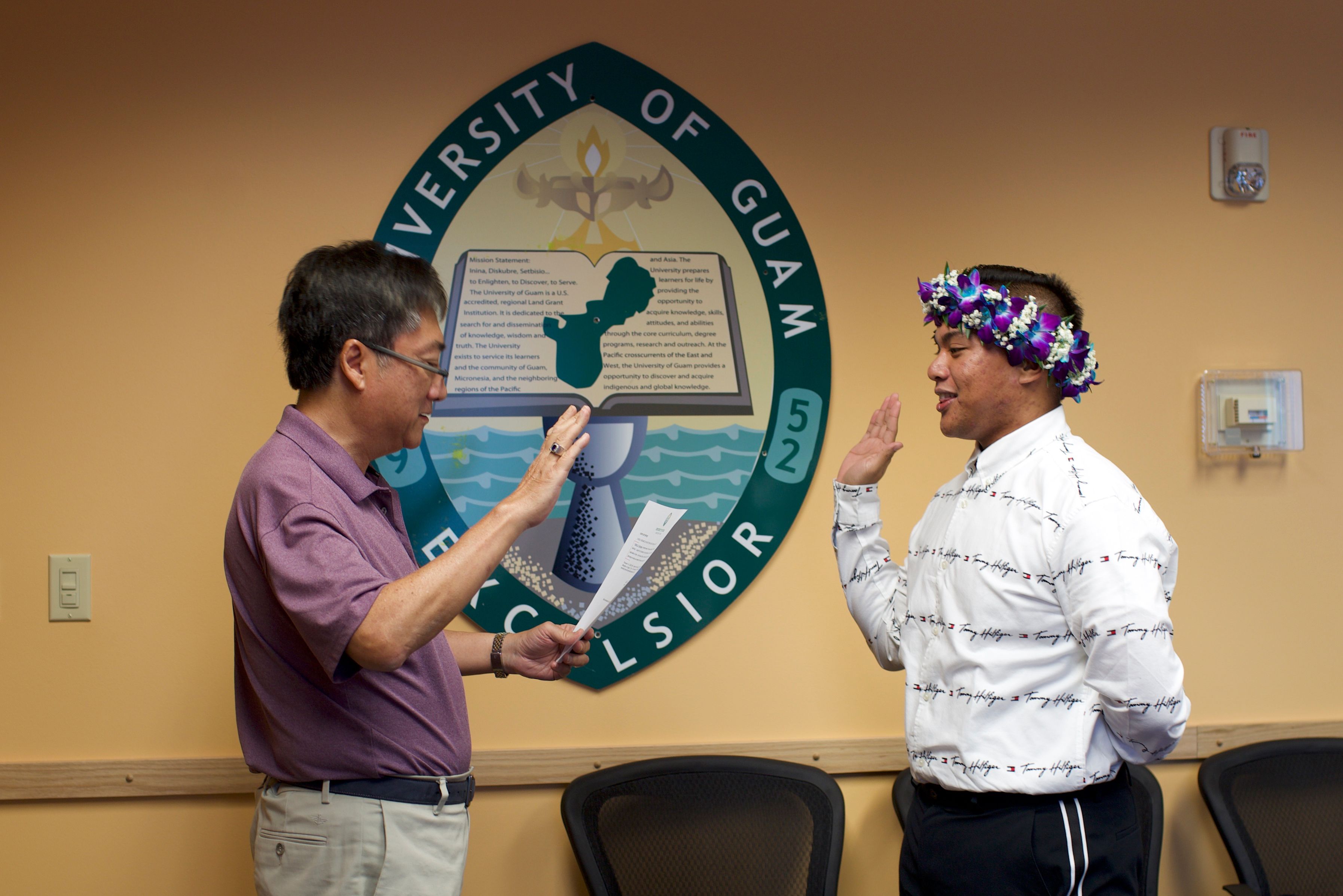 Board of Regents swears in Student Regent Mebric Navisaga