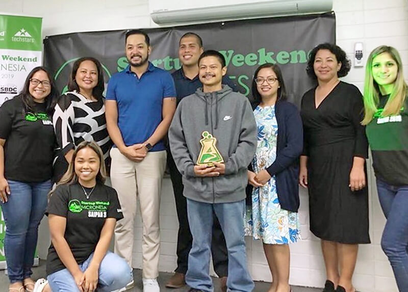 PMBA students at Startup Weekend Micronesia in Saipan.