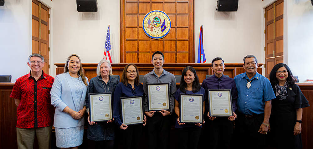 Accounting students receive legislative recognition | University of Guam