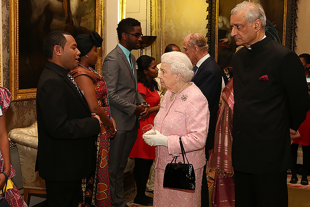 David Lawrence meets Queen Elizabeth II