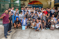 Kyoto High school students tour Marine Lab 