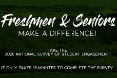 National Survey of Student Engagement survey flyer