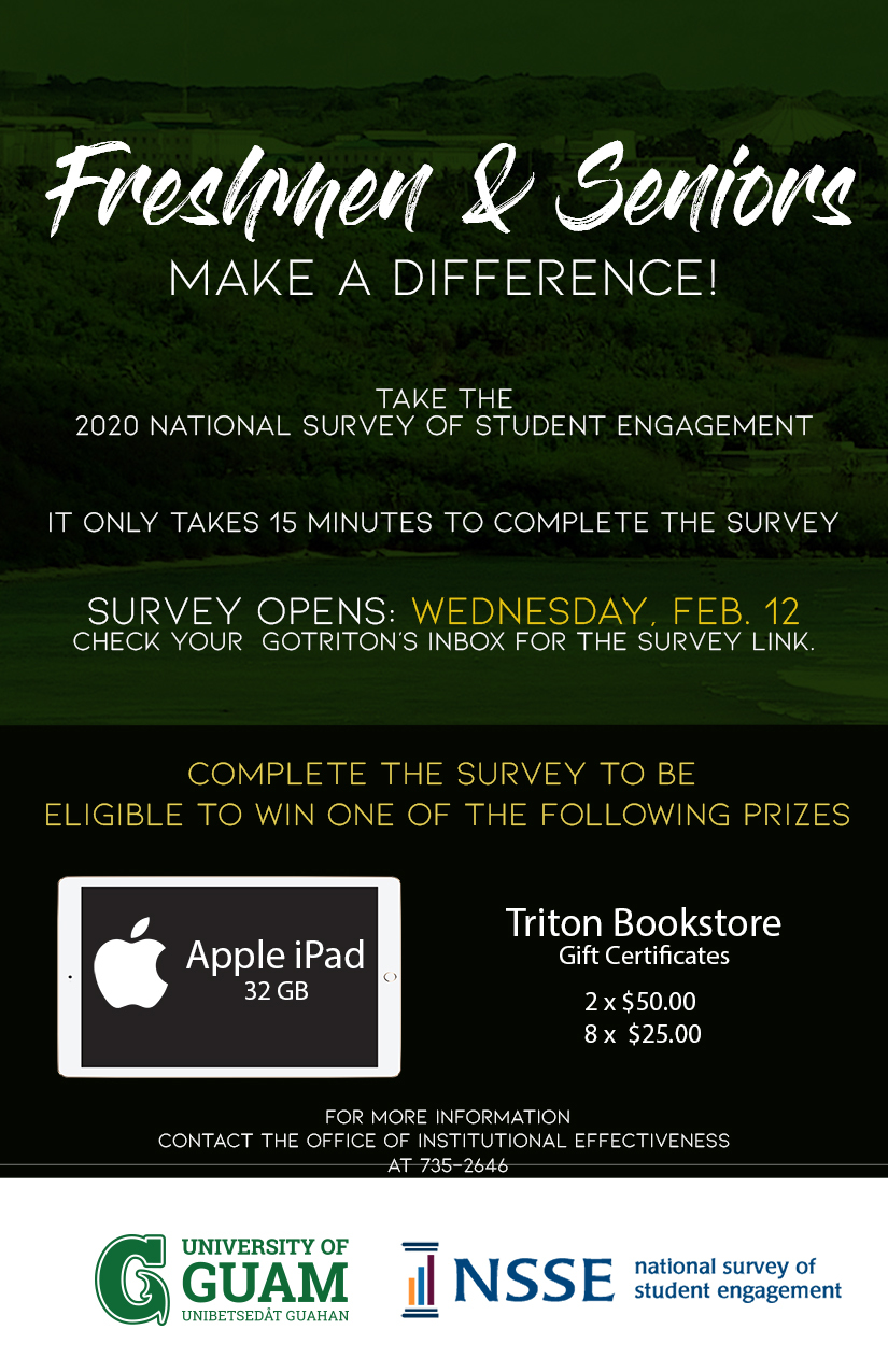 National Survey of Student Engagement survey flyer