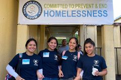 Group photo of UOG nursing students assisting during the pandemic