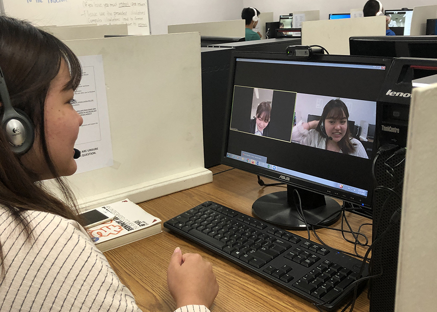 Uog Students Video Chat With Japanese Students University Of Guam