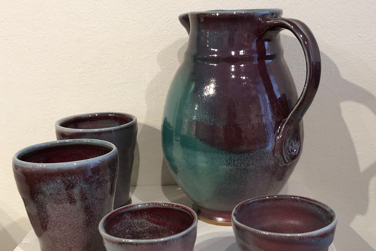 Ceramics created by alumni, students, and a professor of the UOG fine arts program