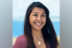 Leilani Sablan, who will be pursuing a master's in biology at the University of Guam, is the recipient of a 2020-2021 U.S. Pacific Territories Fishery Capacity Building Scholarship. 