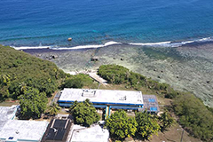 Aerial photo of the Marine Lab building