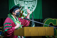 The University of Guam today conferred degrees to 246 graduates at its Fanuchånan 2020 Commencement Ceremony. 