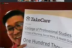 TakeCare Insurance Co. made its annual donation in support of UOG's nursing program during a virtual ceremony on Dec. 23.