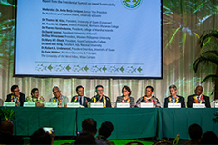 Group photo from Island Sustainability Conference