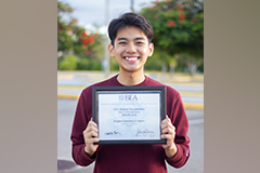 Keanno Fausto took third place in the BEA Festival of Media Arts for his micro-documentary.