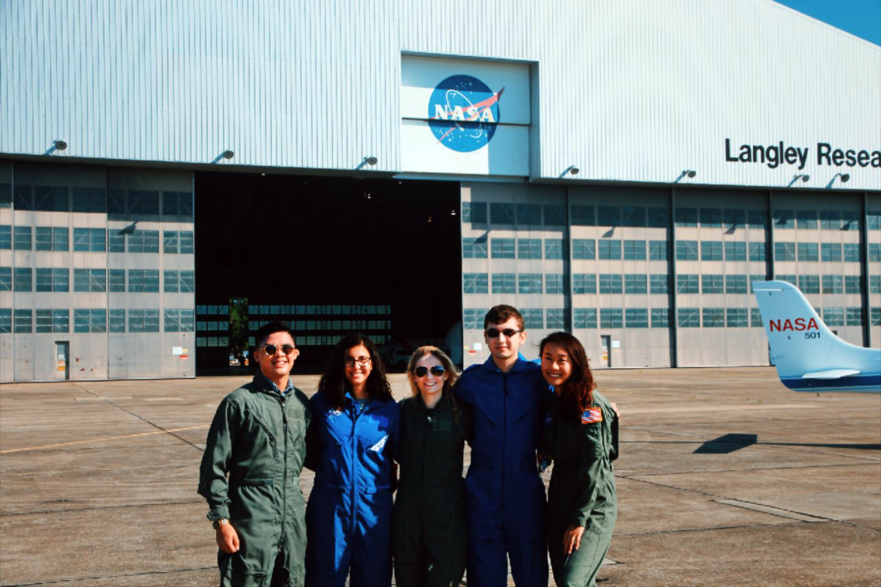 Tristan Palanca and NASA interns