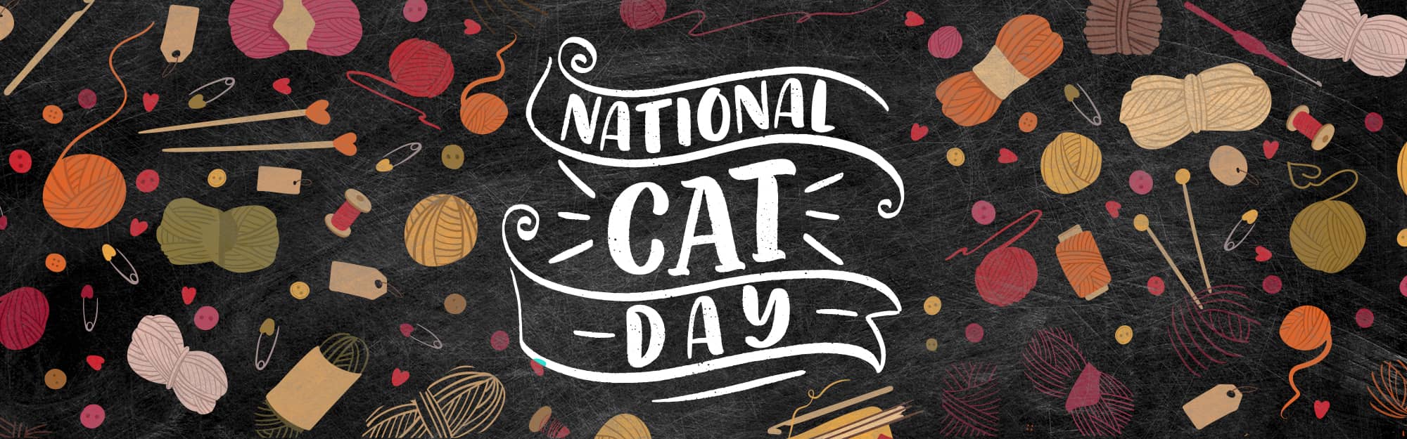 Graphic photo that says National Cat Day
