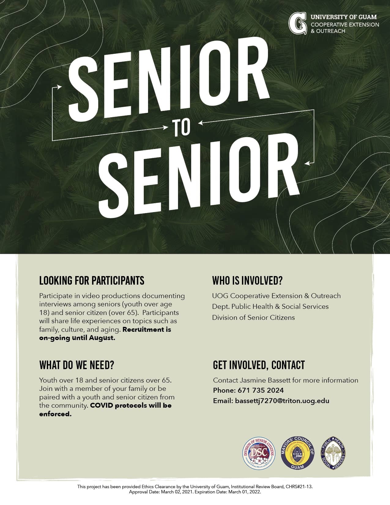 Senior to Senior flyer