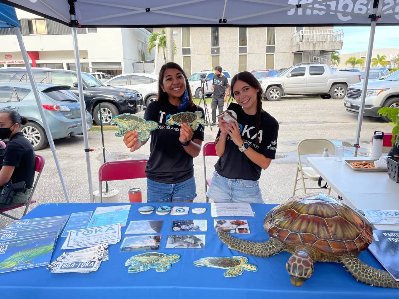 UOG Sea Grant's Leilani Sablan and Addie Ferguson