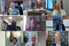 Screenshot of the 30th Secretariat of the Pacific Regional Environment Programme’s Zoom Meeting