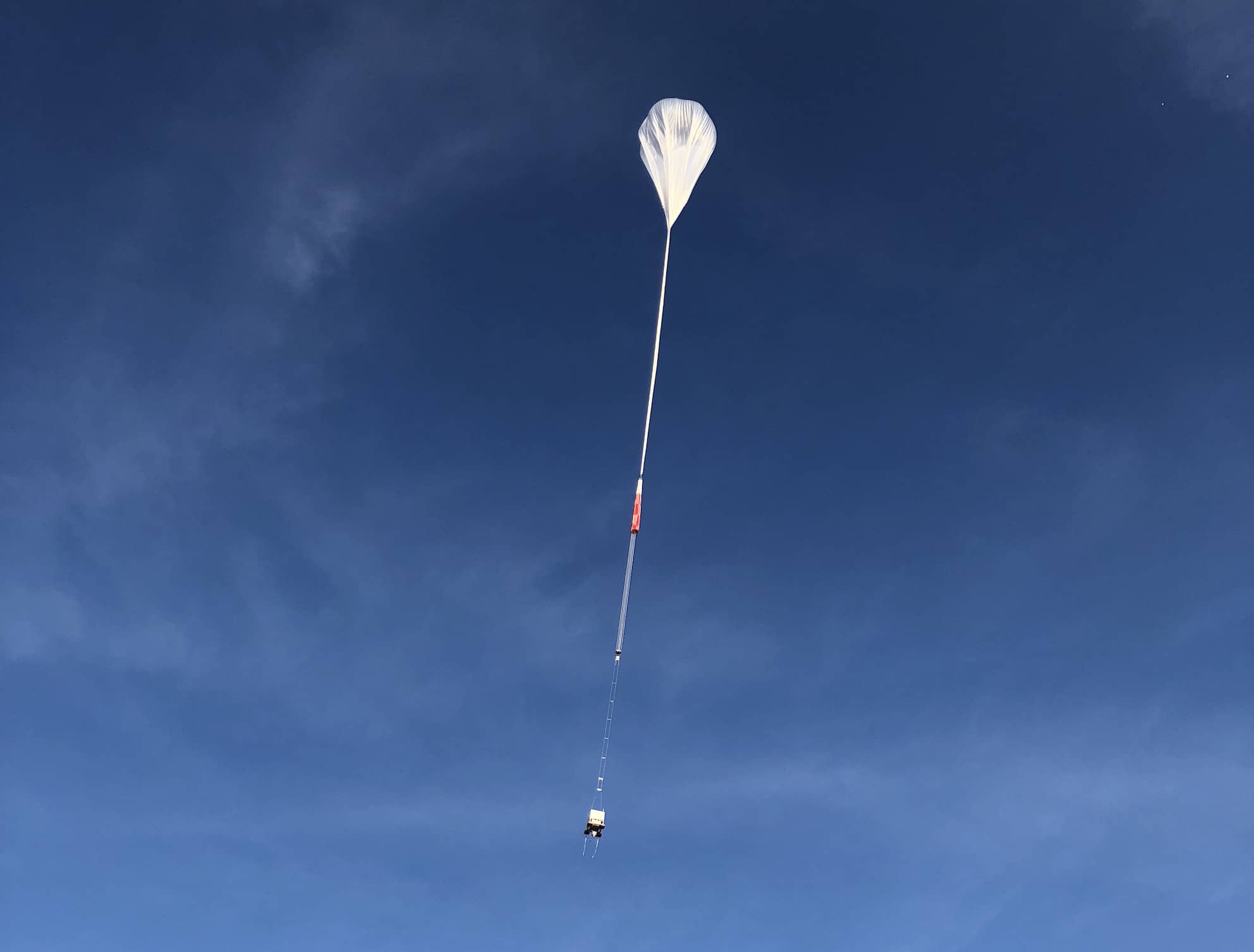 The Advanced Scintillator Compton Telescope (ASCOT) on a heavy-lift scientific balloon launched from NASA's Columbia Scientific Balloon Facility in Palestine, Texas.