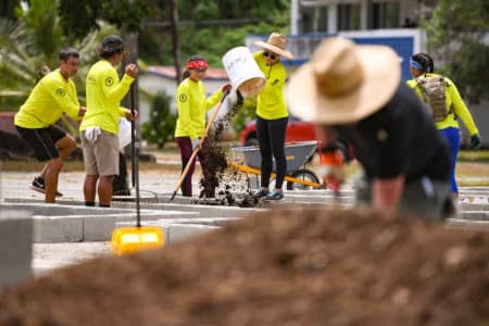 Over five months, the 12 new members will participate in various sustainability projects in Guam.