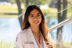 UOG alumna Kristina Catague is a student pharmacist at the Ben and Maytee Fisch College of Pharmacy.