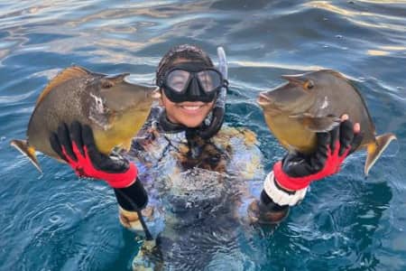 Leilani Sablan has taken over 4,000 fish measurements of local catches for her thesis.