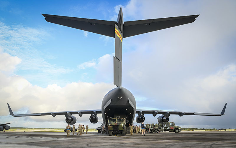 C-17 Globemaster III during Operation Talon Lightning