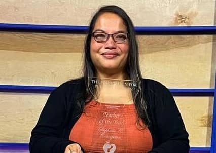 UOG School of Education Alumna Stephane Concepcion was named Guam’s 2023 Teacher of the Year.