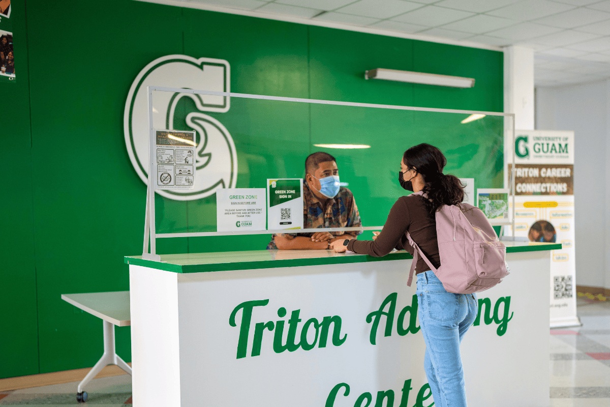 Photo of the Triton Advising Center kiosk
