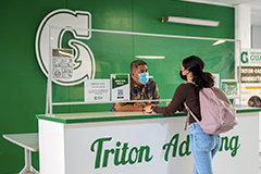 Photo of the Triton Advising Center Kiosk