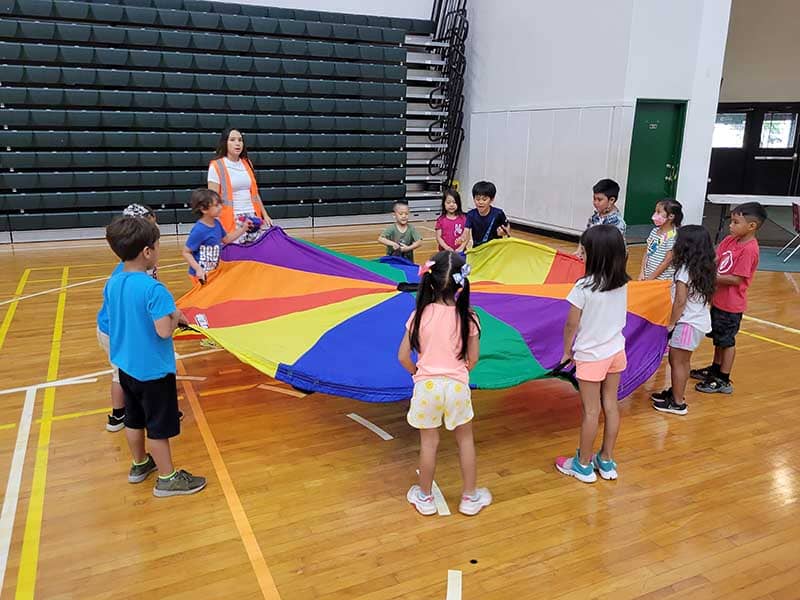 Campers at Triton Athletics Sports Camp