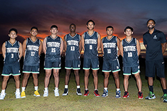 Photo of the 2022 Tritons basketball team