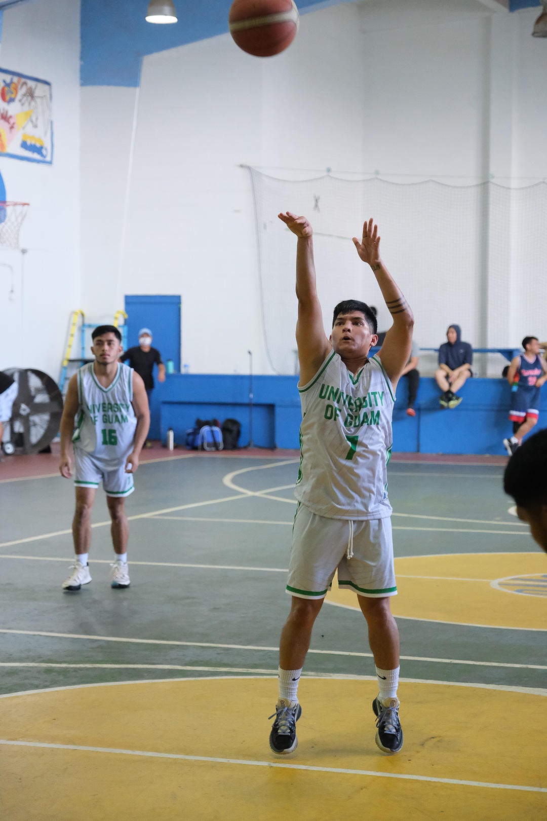 Tritons' Brandon Duenas shoots a free throw.