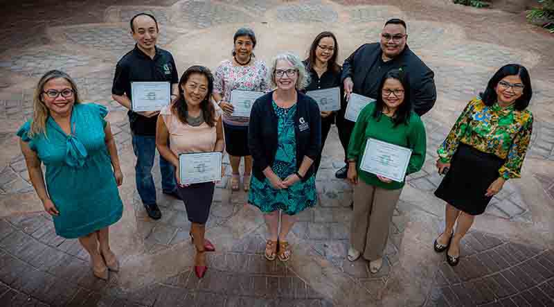 Twelve faculty members have become I Meyeng UOG-Certified Online Teachers.