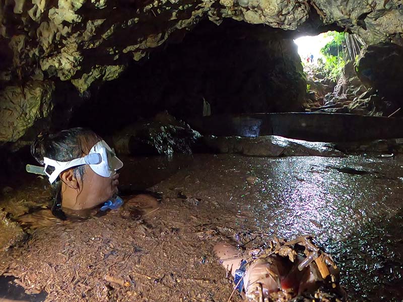 Farron Taijeron in Marbo Cave