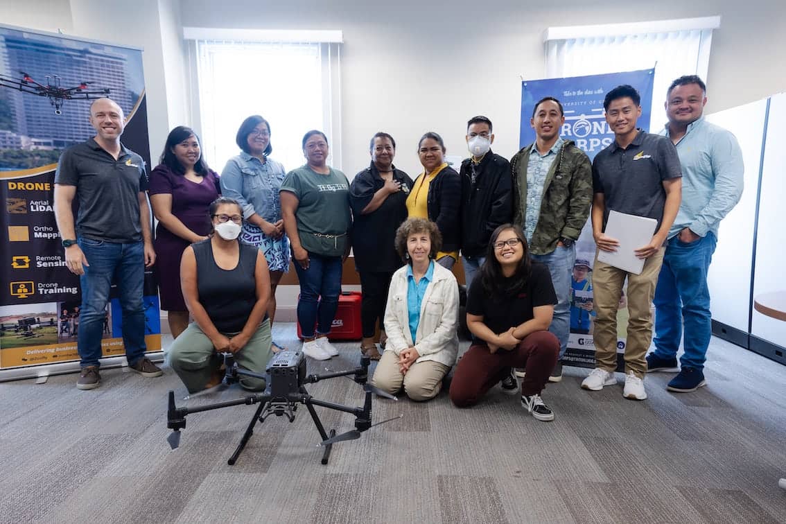 Photo of University of Guam's Drone Corps workshop