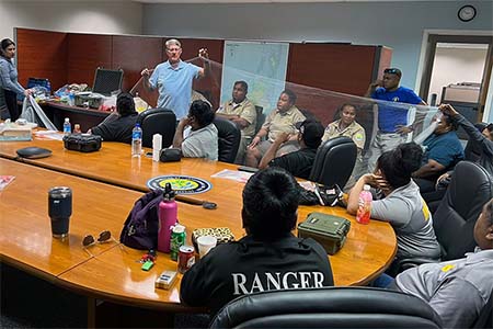 UOG's forest health team presented on invasive species in Guam that could make their way to Palau.