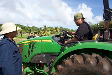 Student interest in learning to drive tractors led to what now may be a regular part of AL-101.