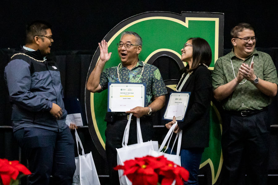 David Okada winning Triton of the Year