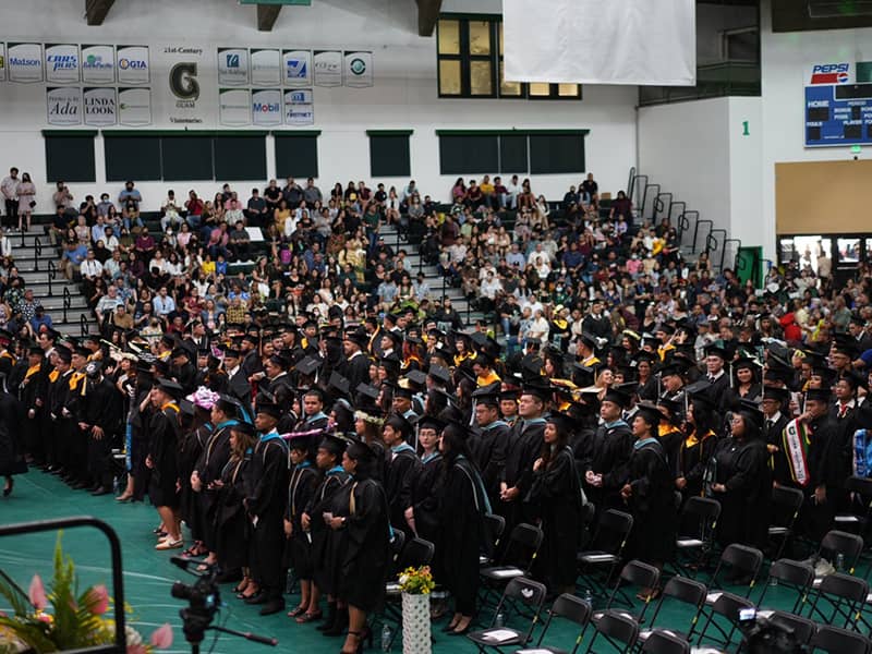 Graduates and audience