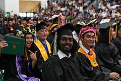 Graduating students at the Fanuchånan 2022 Commencement Ceremony