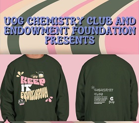 University of Guam Chemistry Club offering fundraiser t-shirts.