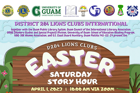 D204 Lions Club Easter Saturday Story Hour flyer