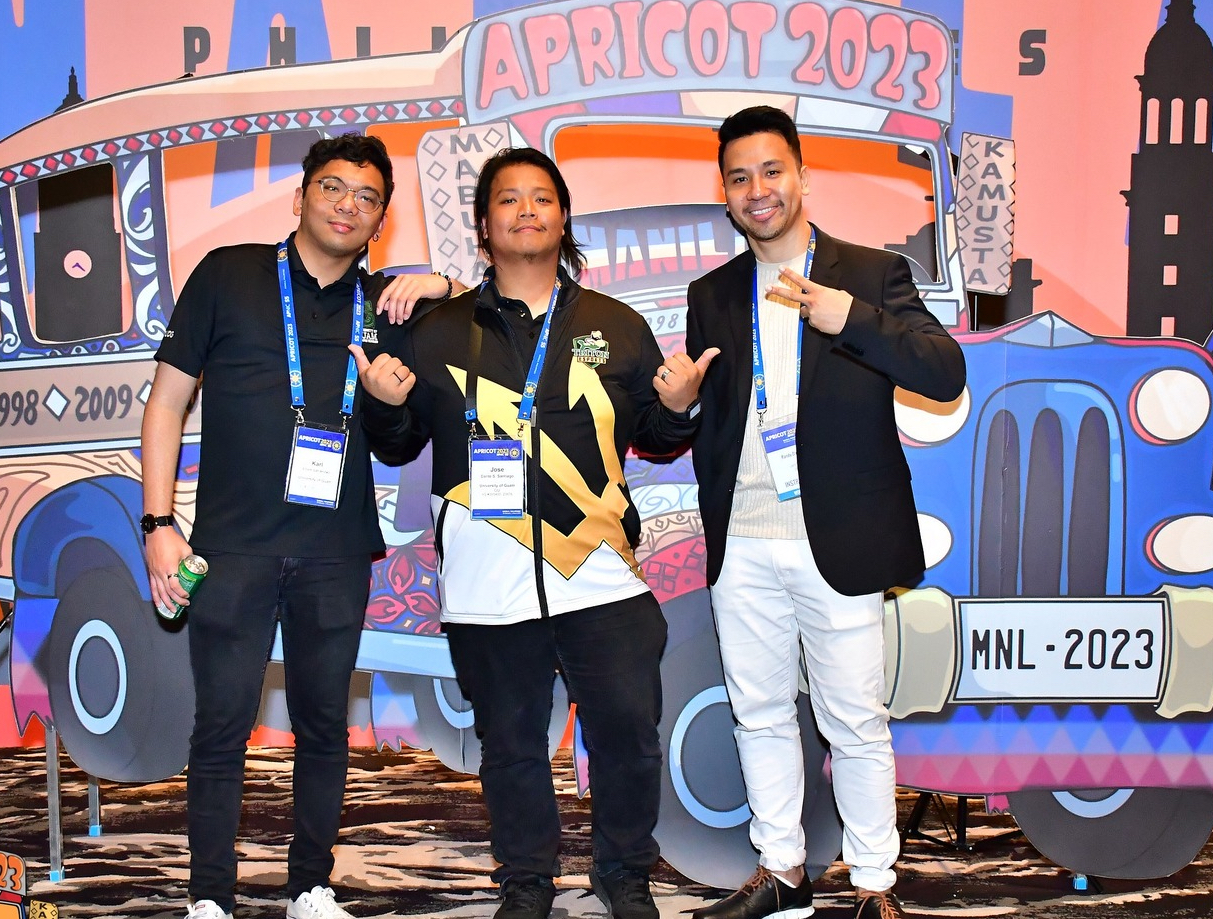 Group photo of Karl Lacanilao, Jose Santiago, and Randy Dahilig