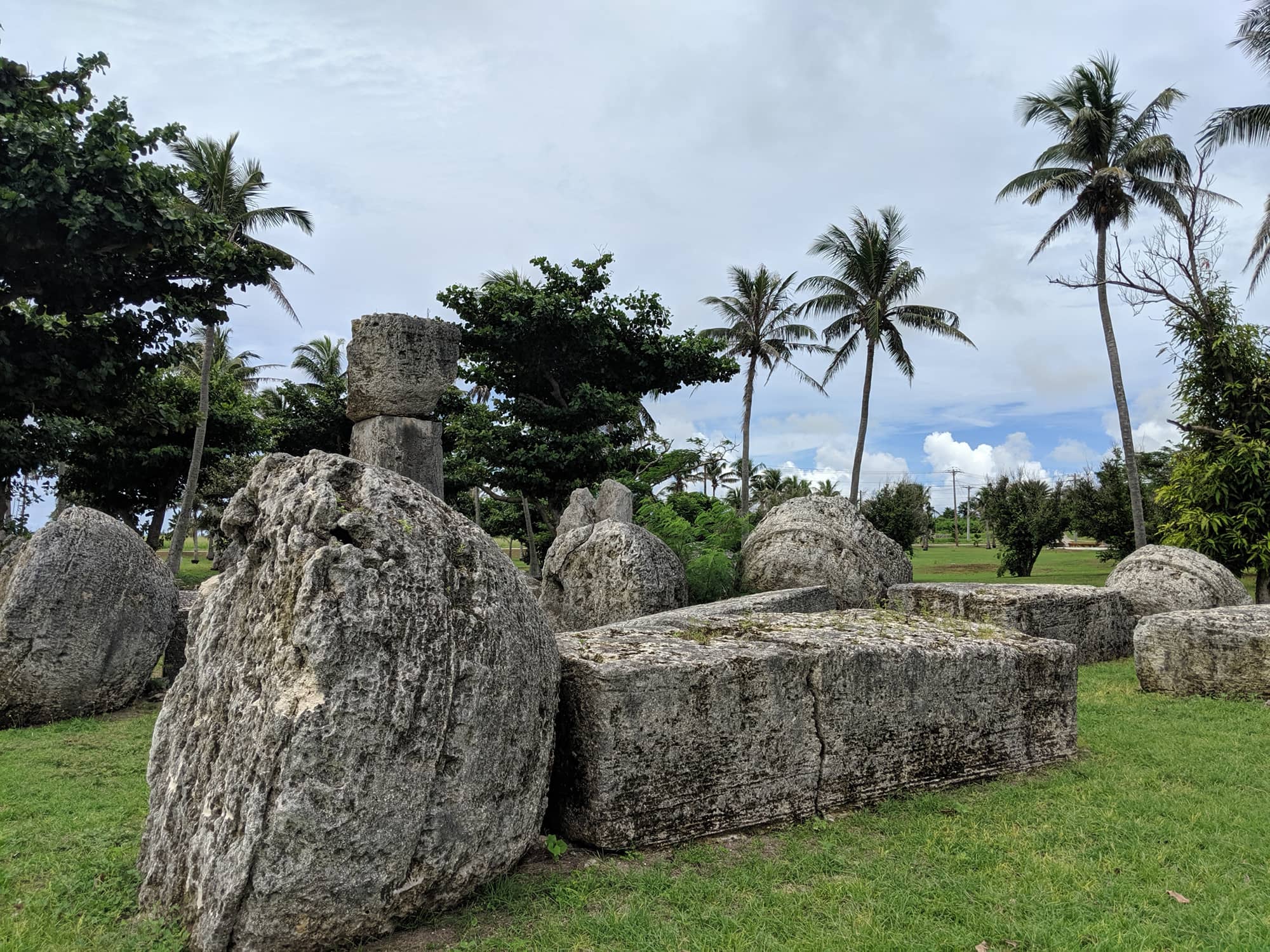 Photo of latte stones artifacts