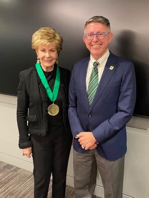 UOG President Thomas Krise and Guam Delegate Madeleine Bordallo