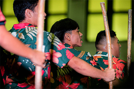 Students perform at the annual CHamoru Language Competition on March 14, 2023