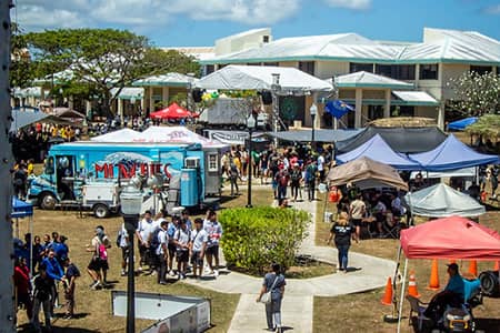 Crowd during Charter Day Event at UOG