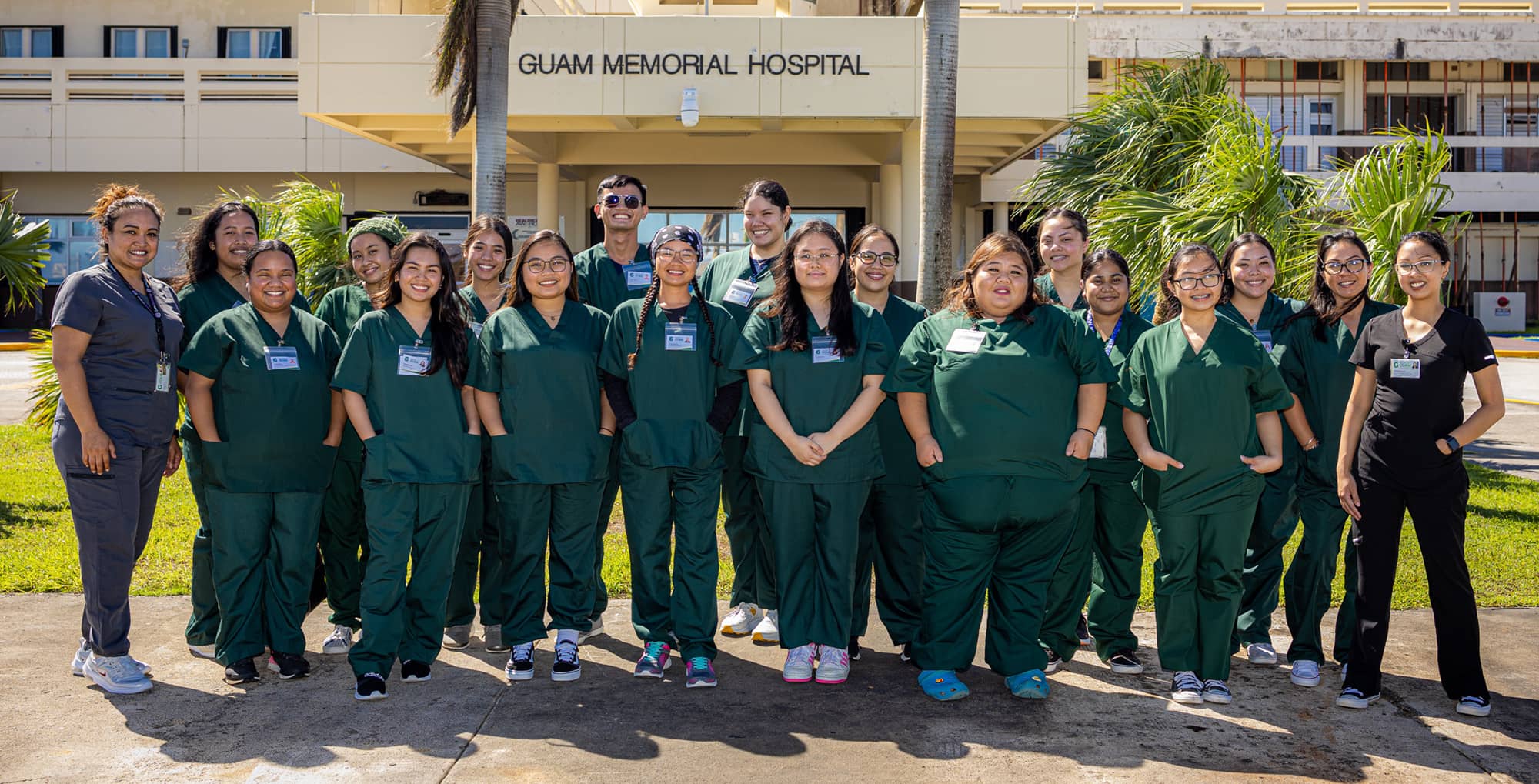 Group photo of CNA students