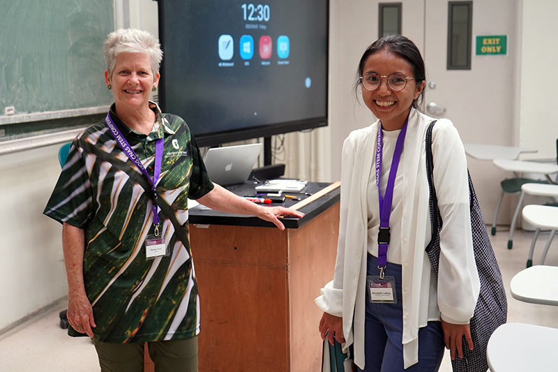 Annabelle Ludwig and Olympia Terral at 2023 CNAS STEM Conference