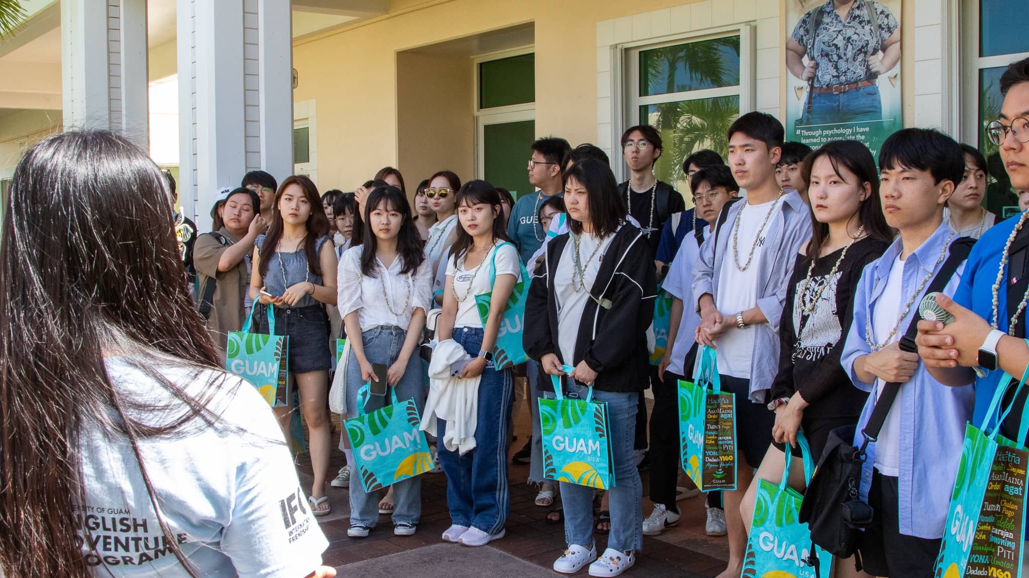 Students from South Korea and Japan